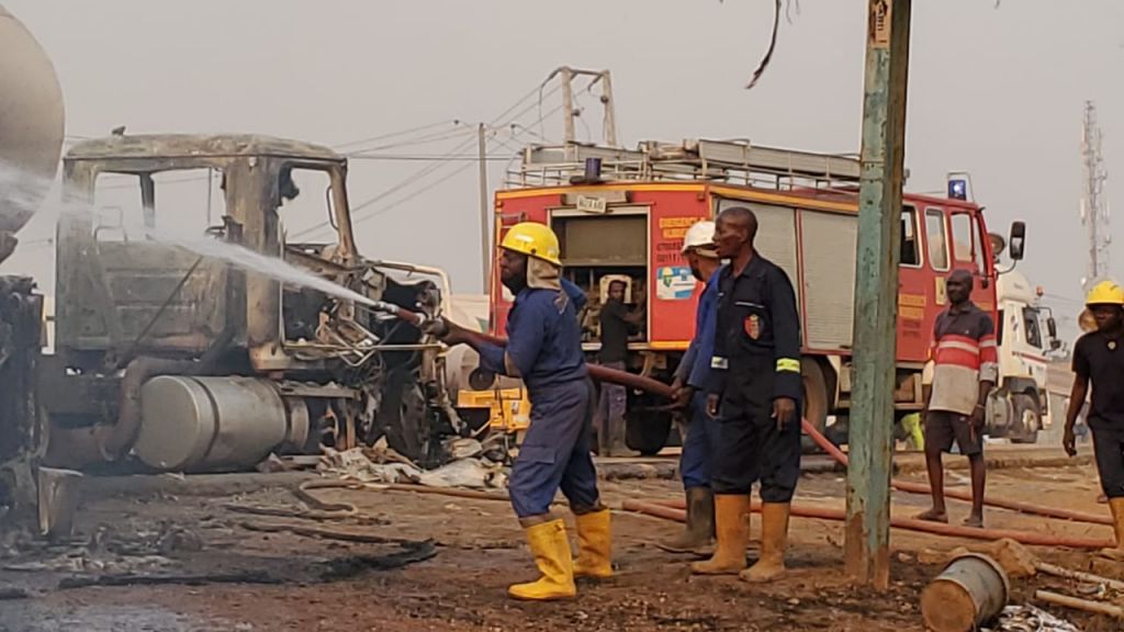 Niger State Tanker explosion scene