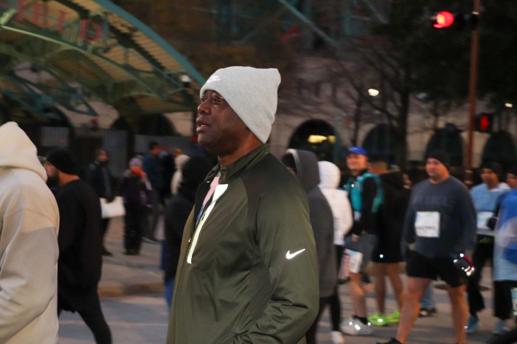 Gov Seyi Makinde at the Houston Half Marathon (Credit Gov. Seyi Makinde Facebook Page)