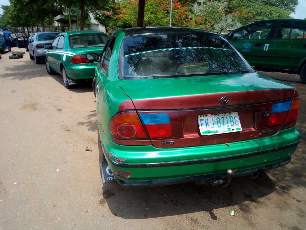 FILE PHOTO: Taxis parked at Area1 park, Garki, Abuja