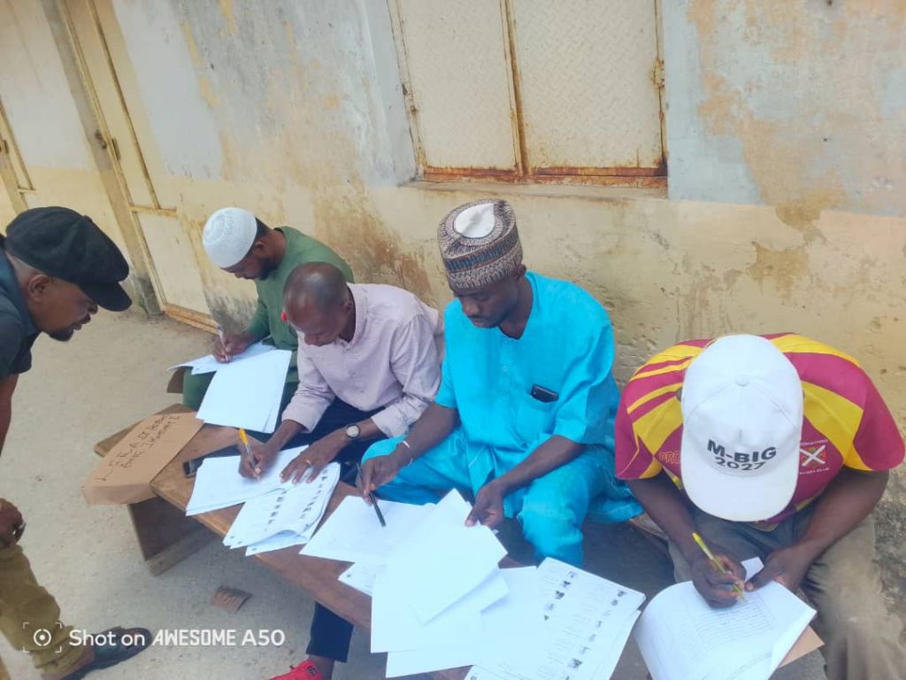 Constituents of Natasha Akpoti-Uduaghan completing recall forms