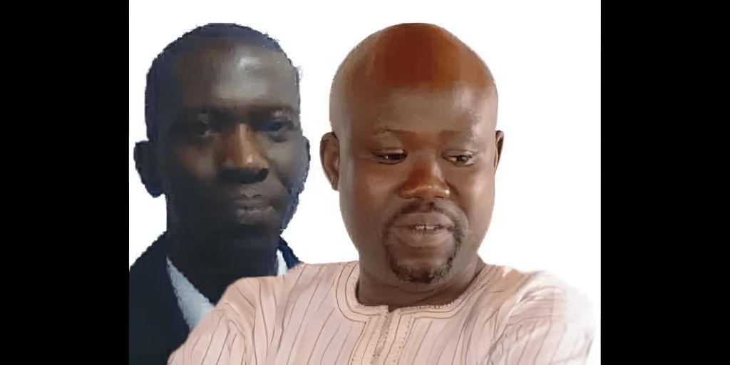 Journalists Musa Sekou Sheriff (right) and Momodou Justice Darboe were arrested on September 26 on the day Gambian President Adama Barrow praised his country’s press freedom record at the United Nations General Assembly in New York. (Photo courtesy of The Voice)