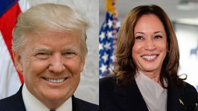 Trump and Harris