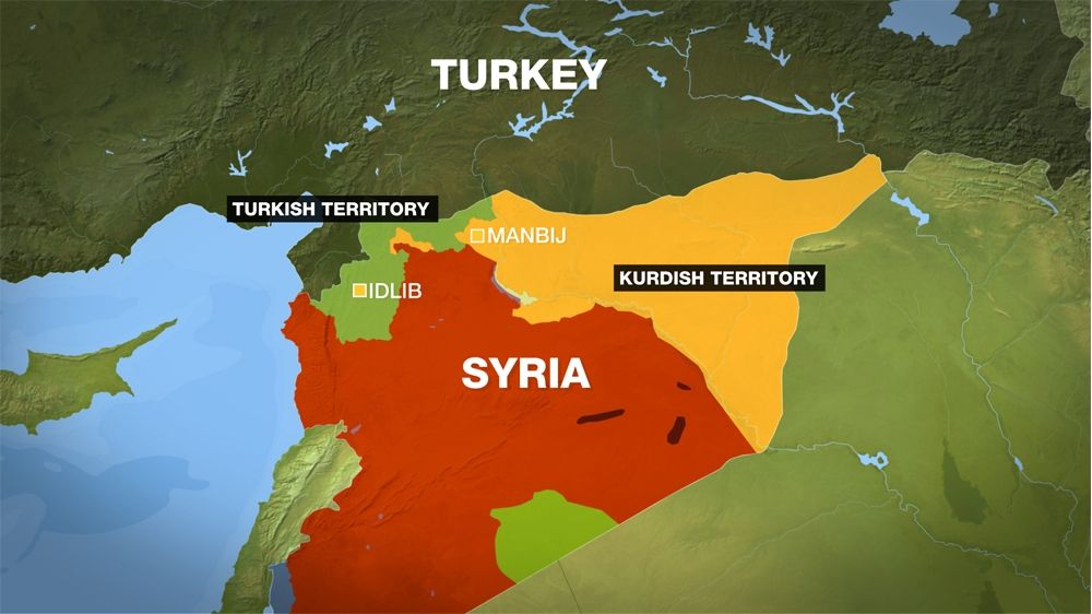 Turkey-Syria map [PHOTO: Aljazeera]