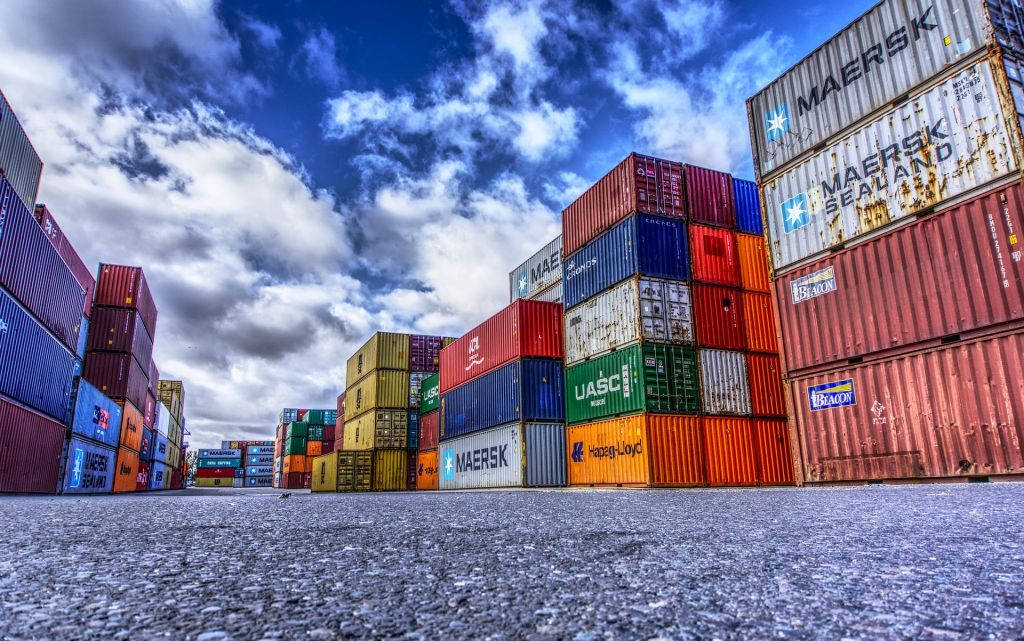 Containers loading at a port, used to illustrate a story (PHOTO CREDIT: Pixabay | via https://pixabay.com/photos/container-port-loading-stacked-3118783/)