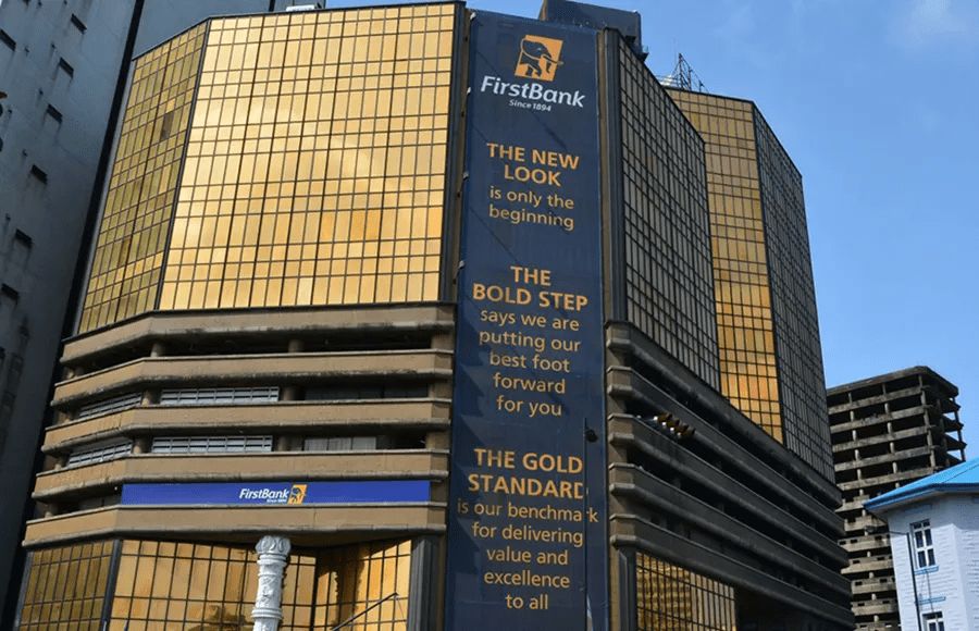 FirstBank's iconic headquarters building in Marina, Lagos