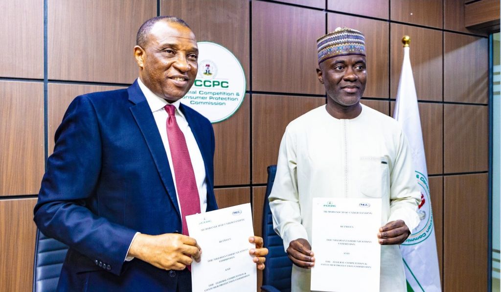 The Federal Competition and Consumer Protection Commission (FCCPC) Tunji Bello, and the Nigerian Communications Commission (NCC) Aminu Maida, have formalised a partnership