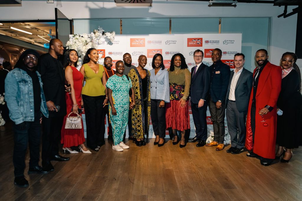 Group photo of UK-Nigeria Creatives at the reception in London.