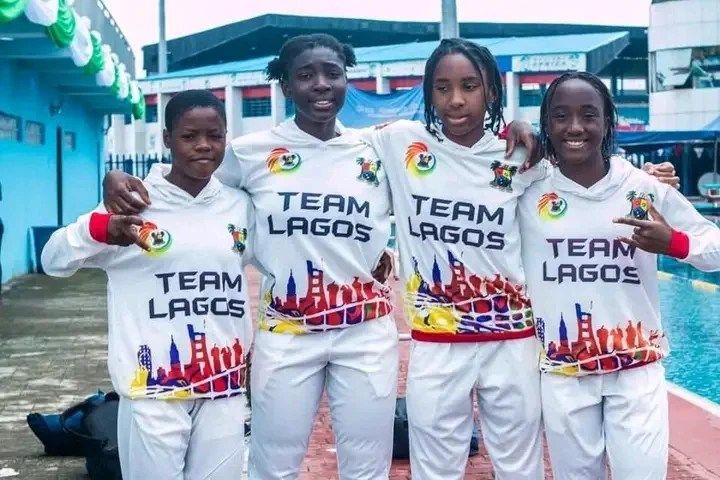 Team Lagos swimming team [PHOTO CREDIT @ The Lagos State Govt X PAGE ]