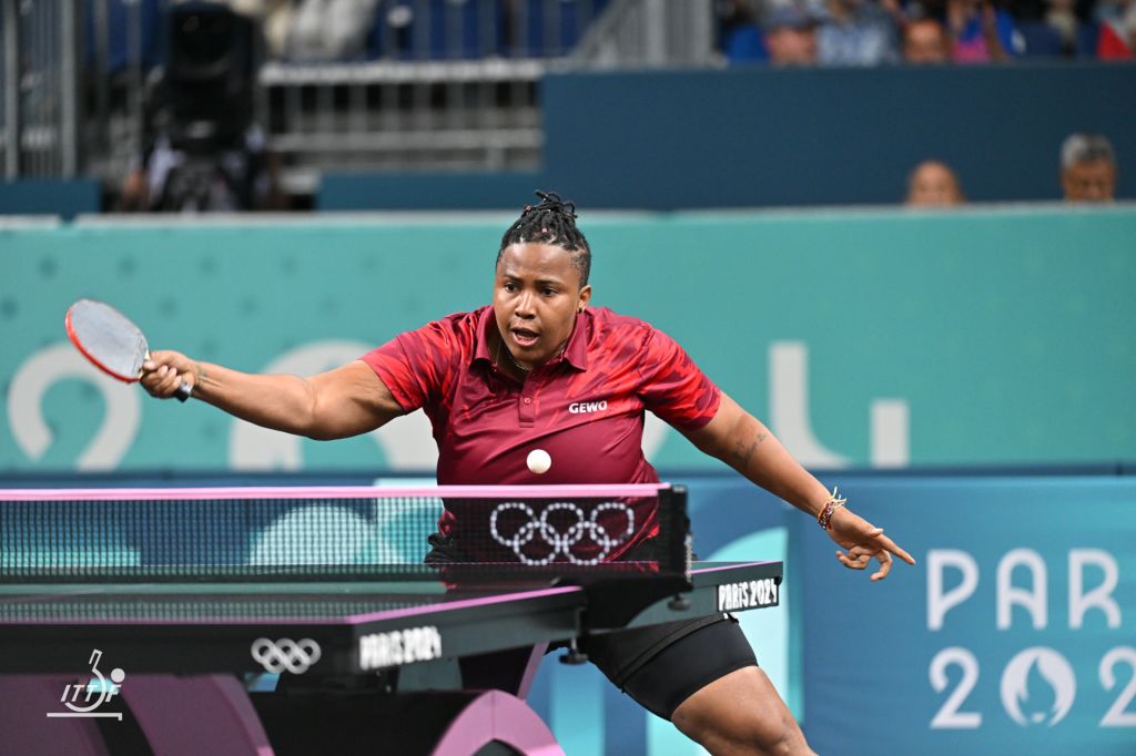 Offiong Edem in action at the last Olympic Games in Paris