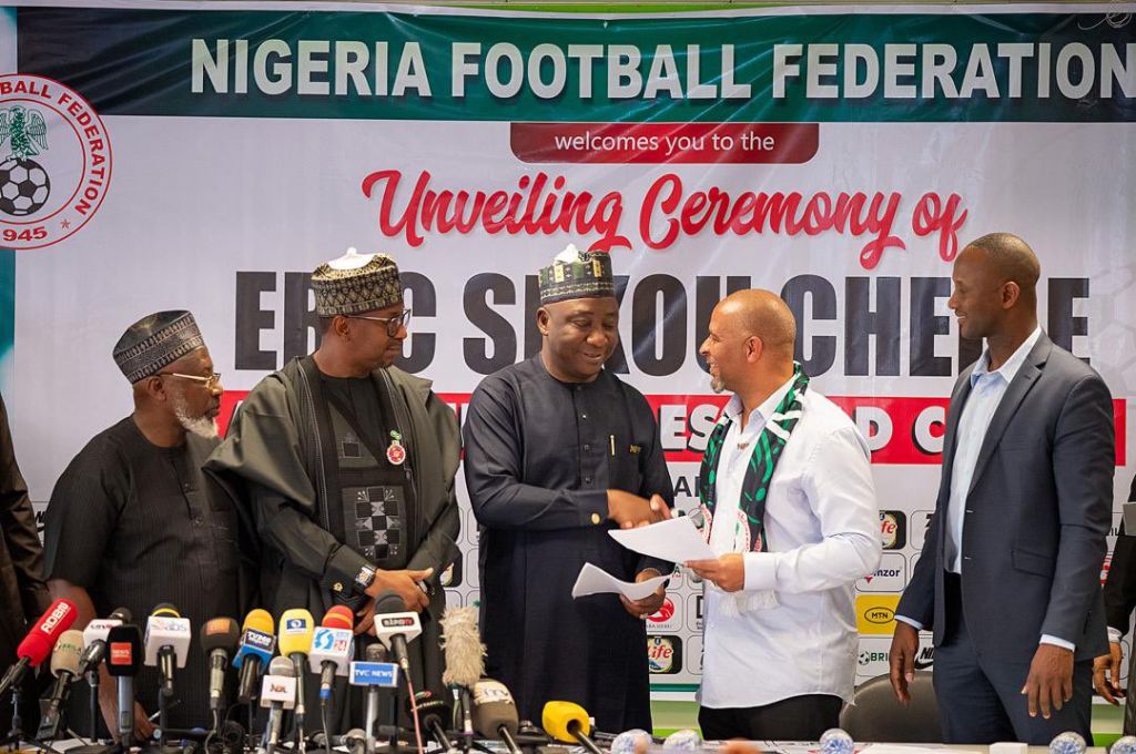 NFF officially unveils Eric Chelle