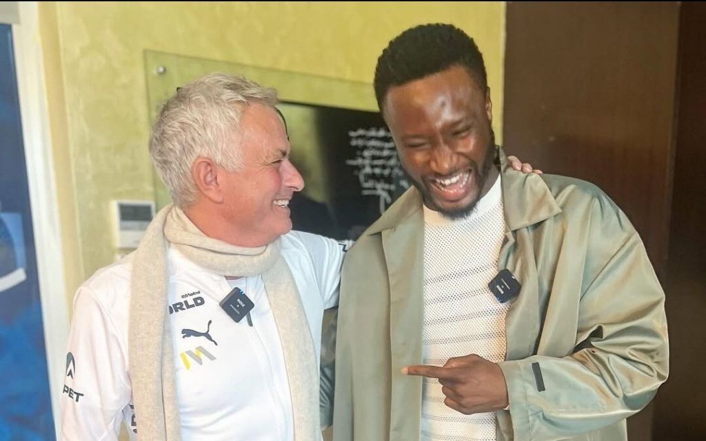 Mikel John Obi and his former manager, José Mourinho (PHOTO CREDIT: Mikel Obi's Instagram)