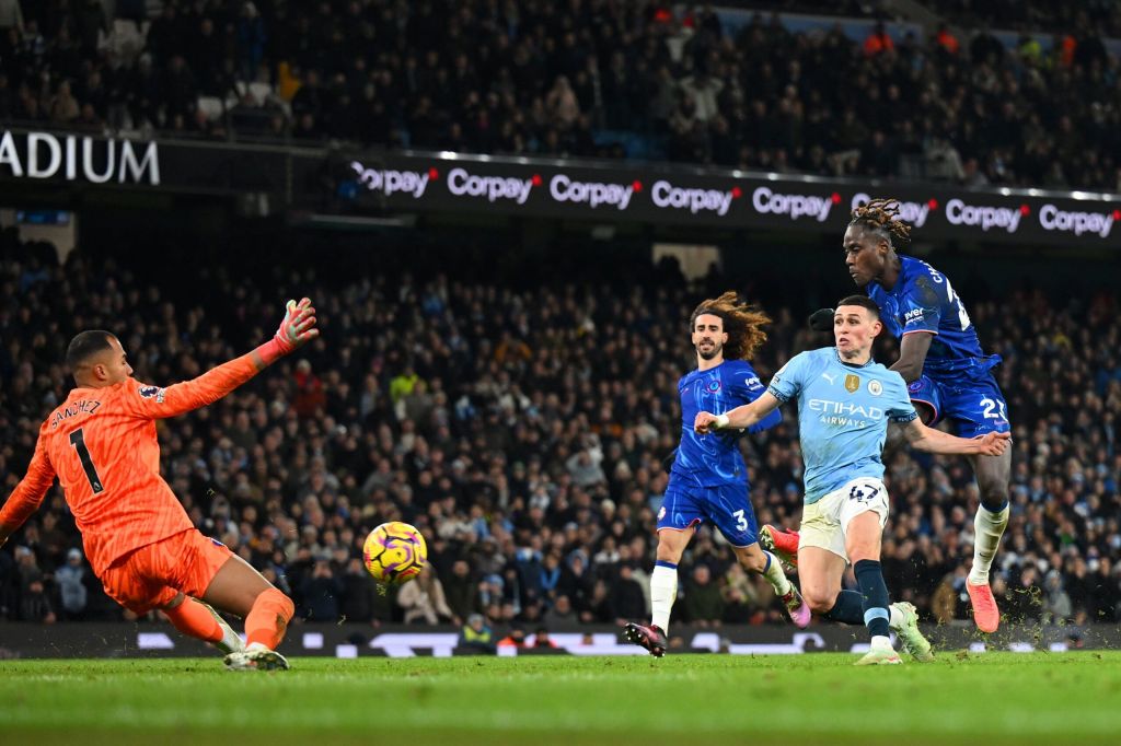 Phil Foden scores for Man city against Chelsea [PHOTO CREDIT: @premierleague]