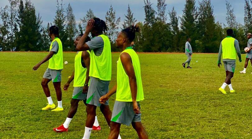 The Super Eagles had their first training session in Kigali on Tuesday