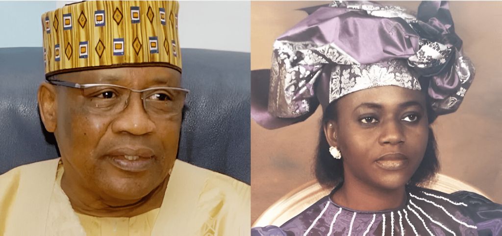 Former Military President Ibrahim Babangida and his late wife, Maryam.