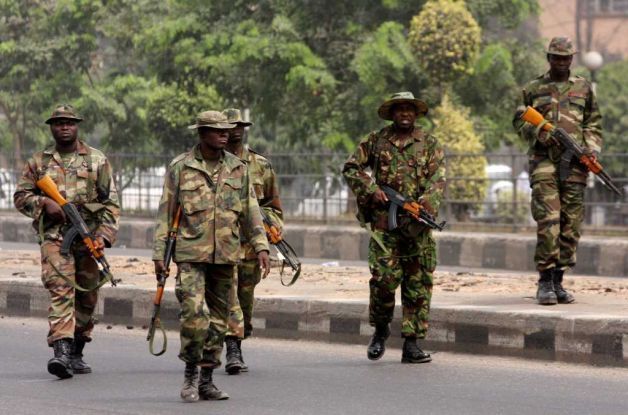 An illustrative photo of Nigerian soldiers