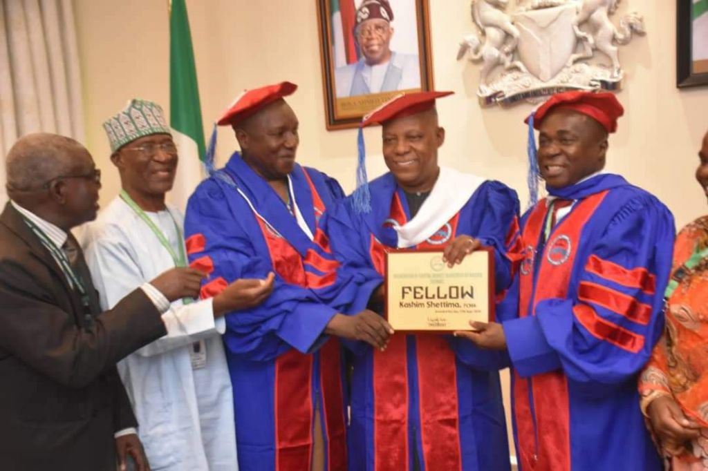 VP Shettima bags ACMAN Fellowship for leadership in NEC