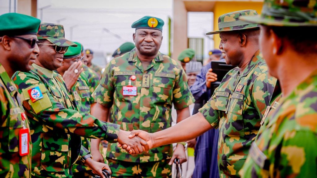 L-M: Minister of Defence, Bello Matawalle and Chief of Defence Staff (CDS) Christopher Musa. [Facebook]