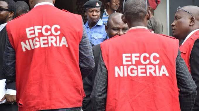 A file photo of EFCC officials. [Punch]