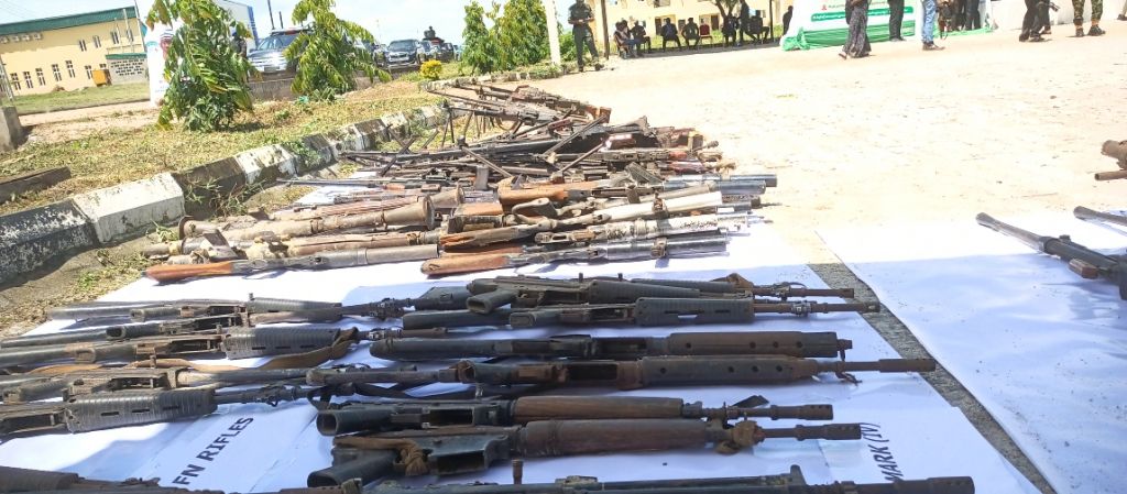 Centre destroys 2,400 illicit weapons in Abuja.