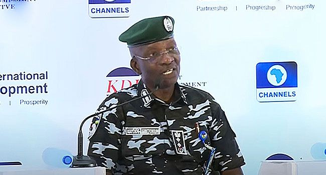 Inspector-General of Police (I-G),  Kayode Egbetokun [ChannelsTV]