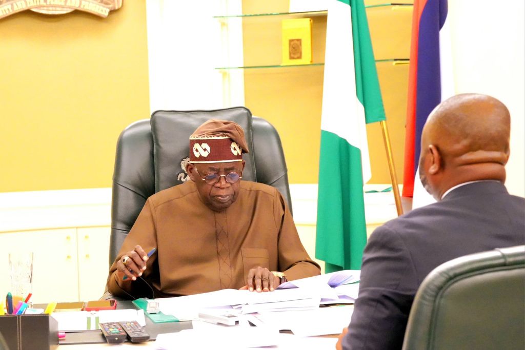 President Bola Tinubu holds his first meeting with the FIRS chairman after his two weeks vacation. [X, formerly Twitter]