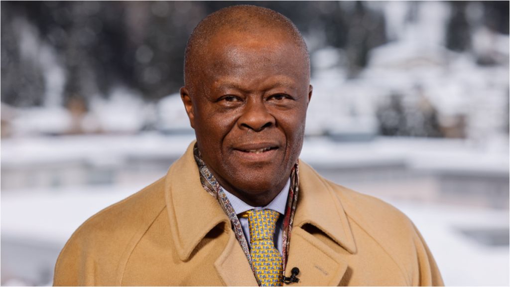 Wale Edun, Nigeria's finance minister, during a Bloomberg Television interview on day two of the World Economic Forum (WEF) in Davos, Switzerland. [Getty Images/Bloomberg]