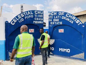 One of the establishment sealed off by the Lagos State Environmental Protection Agency (LASEPA).