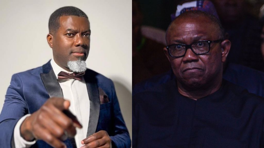 Reno Omokri and Peter Obi. [Facebook and Getty Images]