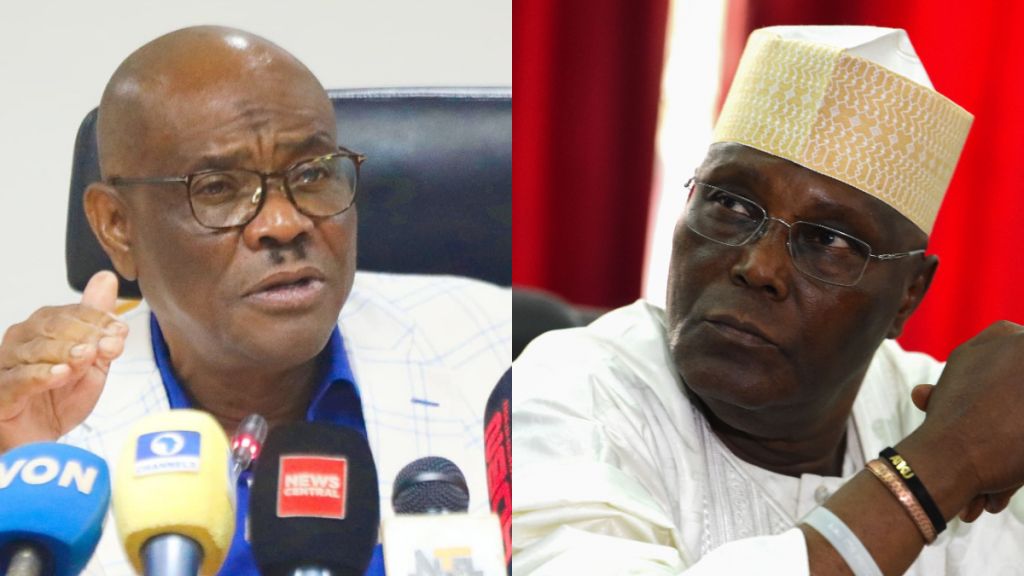 L-R: FCT Minister Nyesom Wike and Former Vice President Atiku Abubakar. [Getty Images/X, formerly Twitter]