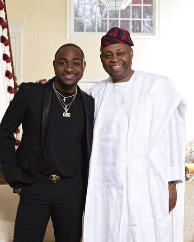 Davido and his father [Vanguard]