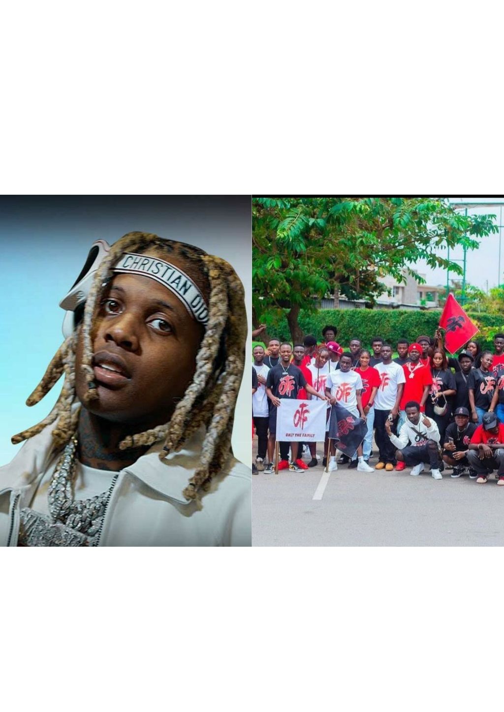 Ghanaian fans of American rapper Lil Durk hits the street to demand his release