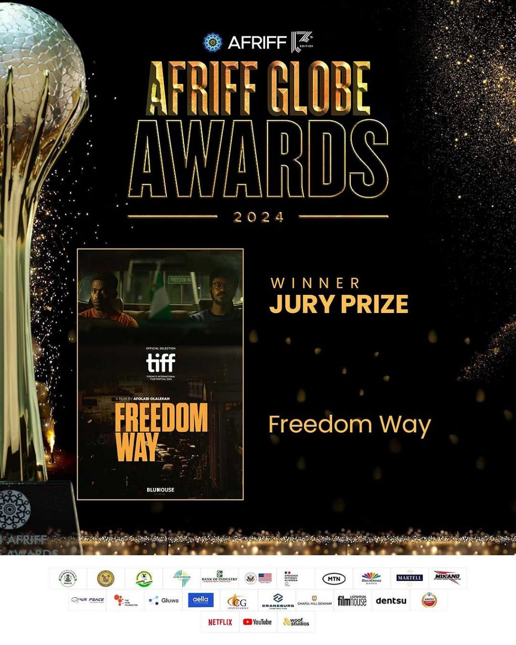 Afolabi Olalekan’s ‘Freedom Way’ wins Jury Award at AFRRIFF [Instagram/@afriff]