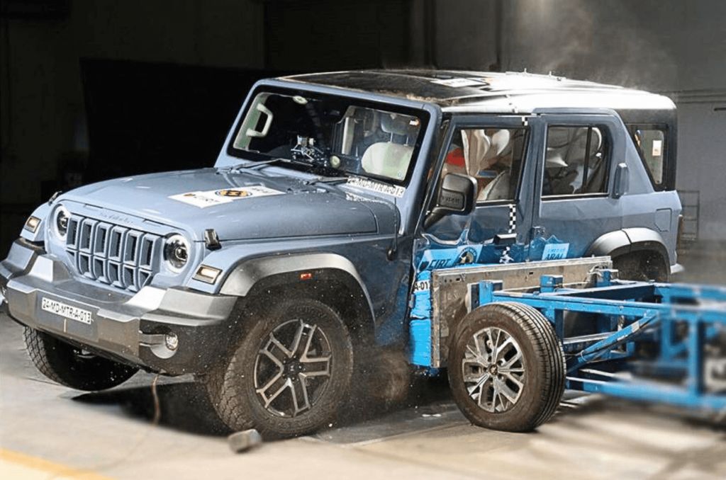 Mahindra Thar Roxx Bharat NCAP crash test rating 