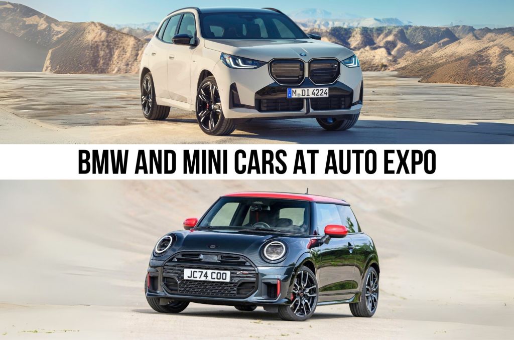 BMW and Mini cars at Auto Expo 2025 