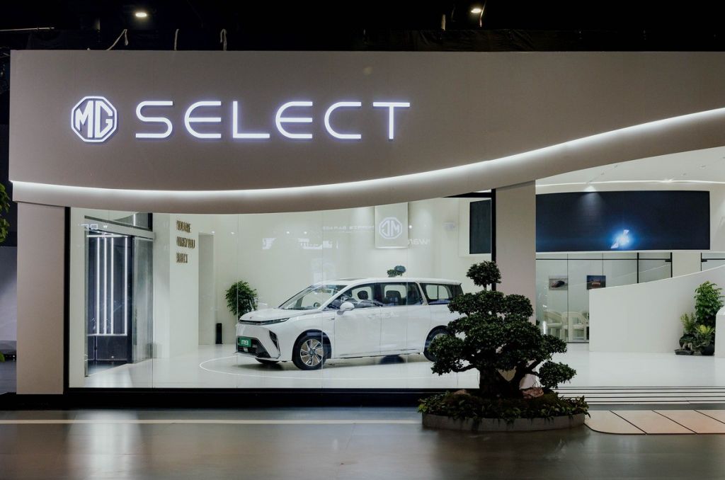 mg select showroom locations india