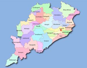 Odisha map