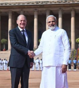 Modi with Olaf Scholz