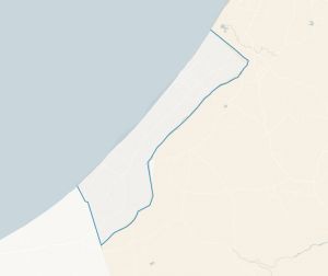 Israel Gaza map