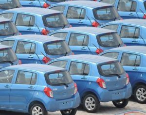 maruti suzuki car automobile stockyard