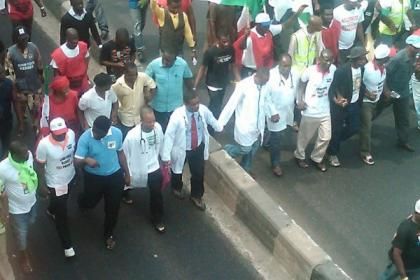 Resident doctors protest