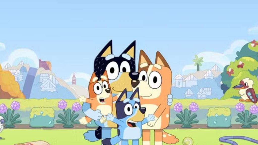 Bluey and her family.