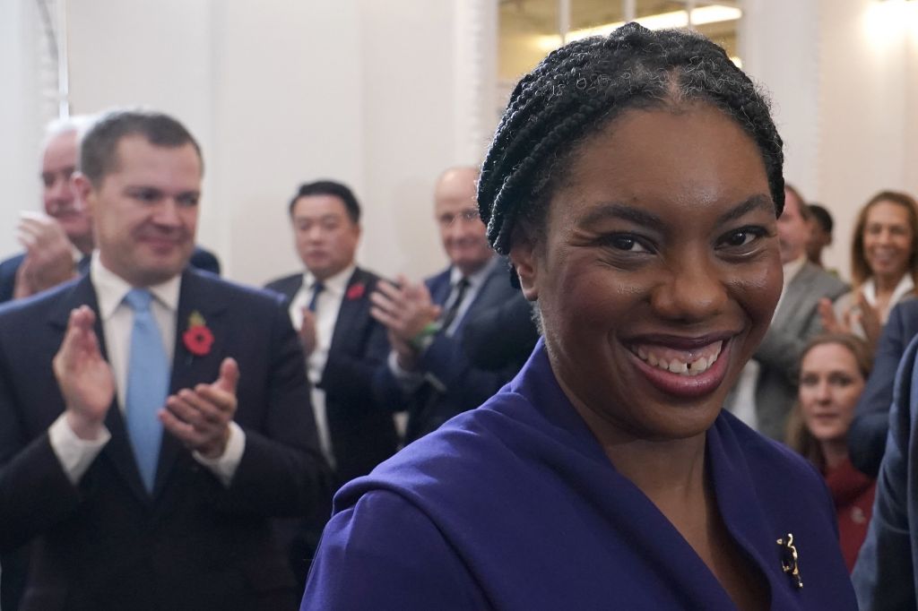 Kemi Badenoch on the day she beat Robert Jenrick to become Tory leader.