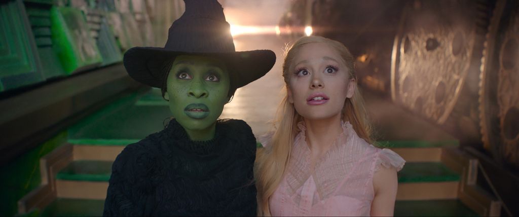 Cynthia Erivo and Ariana Grande in a still from 2024's Wicked movie