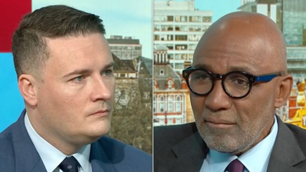 Wes Streeting and Trevor Phillips on Sky News.