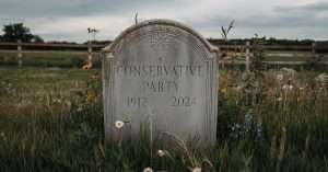 Conservative Party gravestone