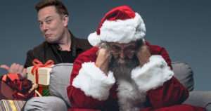 Elon Musk buying santa claus