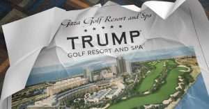 Gaza golf resort by Trump