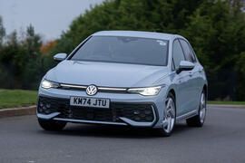 Volkswagen Golf GTE review   front cornering