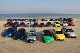 Tannistest cars parked on a beach