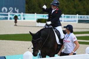 British Paralympic rider Natasha Baker, pictured, is pregnant with her second child.